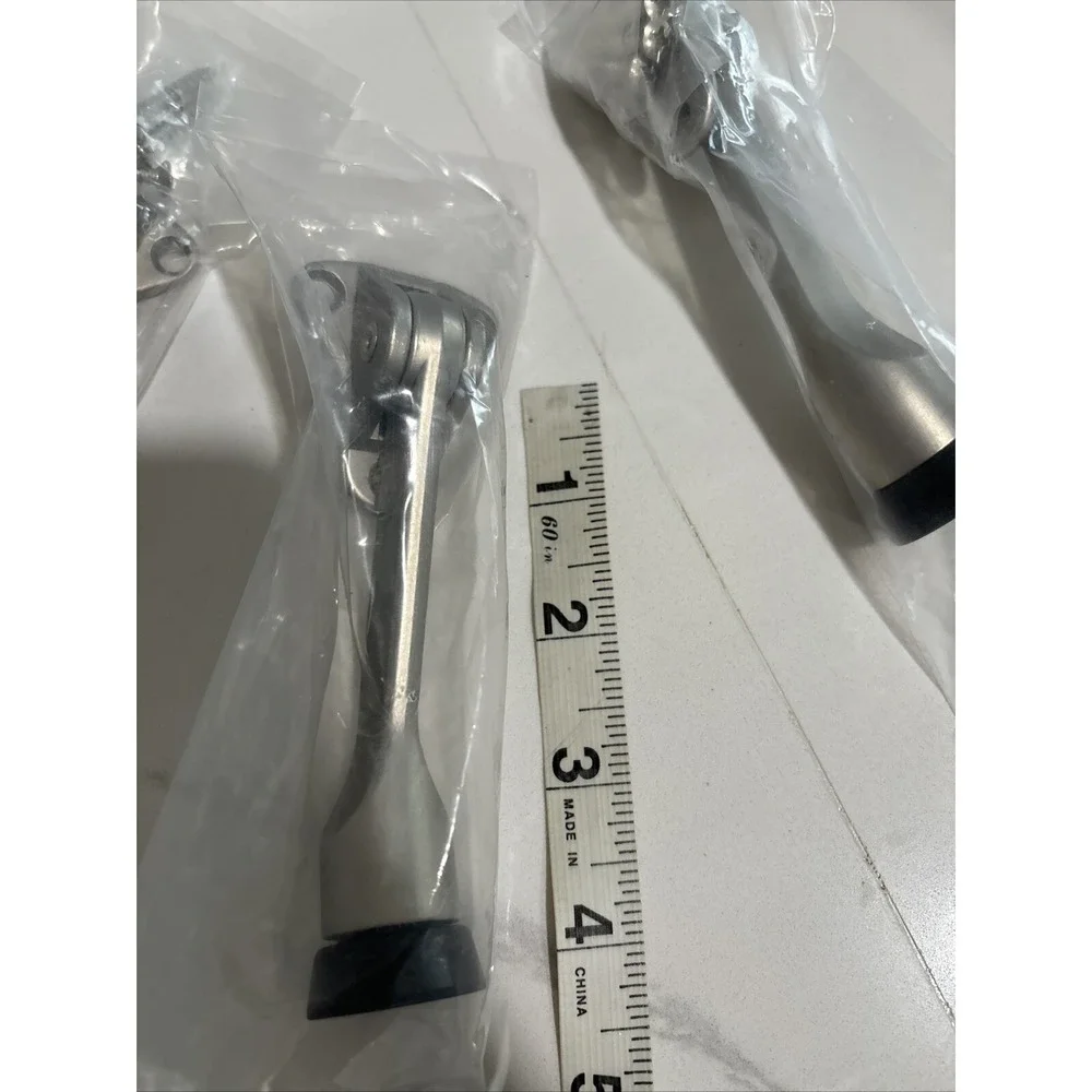 J4848 4'' SATIN NICKEL 3 HOLE KICK-DOWN DOOR HOLDER (5PK)